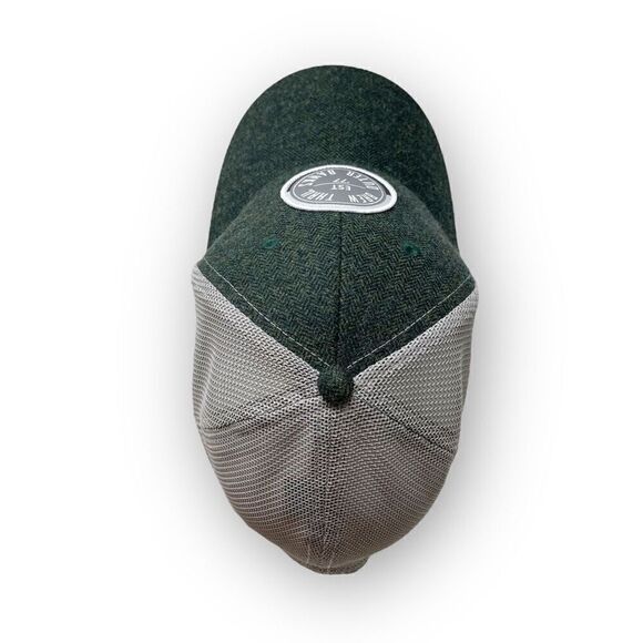 Brew Thru Outer Banks NC Beach Mesh Snapback Baseball Trucker Cap Hat OSFM Green - Picture 6 of 9